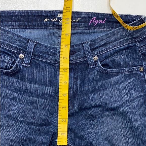 7 For All Mankind Flynt Dark wash Bootcut Jeans 26 - Picture 6 of 14
